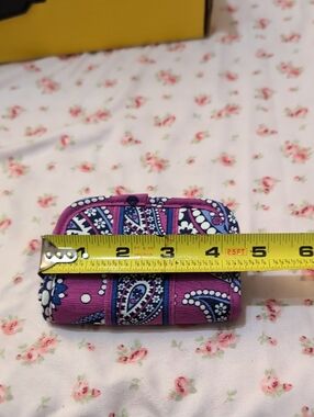 Vera Bradley Purple Paisley Quilted Mini Case